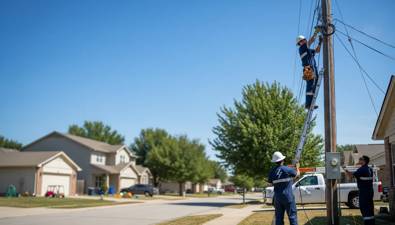 Residential electrician providing installation services in Carthage, MS